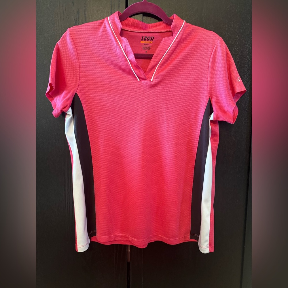 Izod women’s pink golf shirt